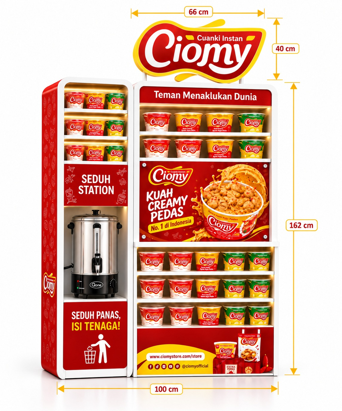 Charging Station dan Display Ciomy