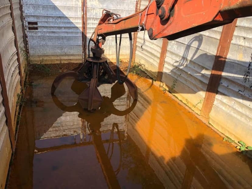 CONTAINER SCARRABILE USATO IN ALLUMINIO  A CIELO APERTO CON APERTURA POSTERIORE — foto 10 di 10