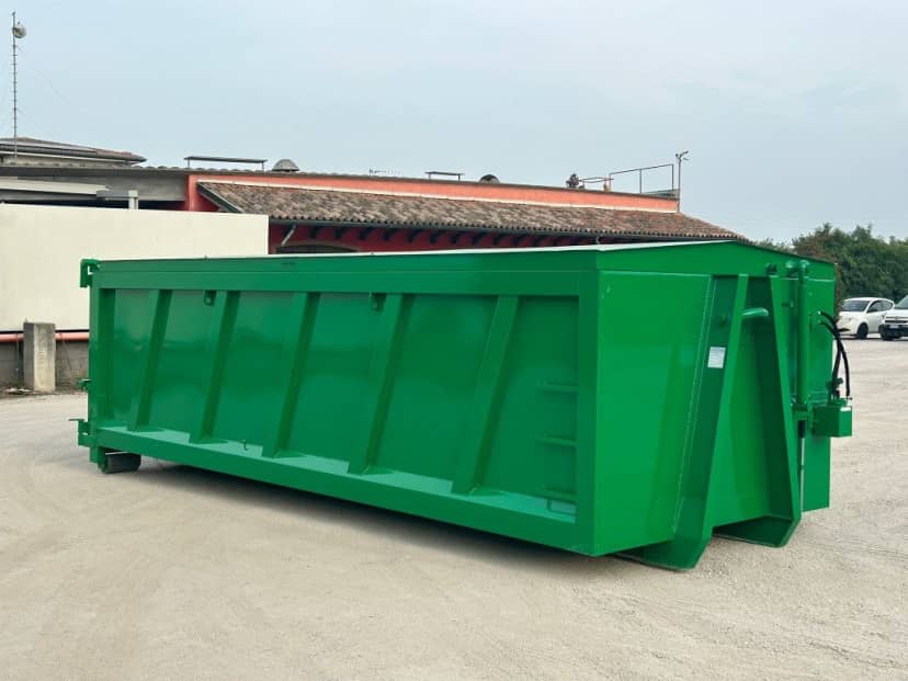 CONTAINER SCARRABILE NUOVO CON TETTO IDRAULICO PER MATERIALI INGOMBRANTI STAGNO — foto 7 di 10