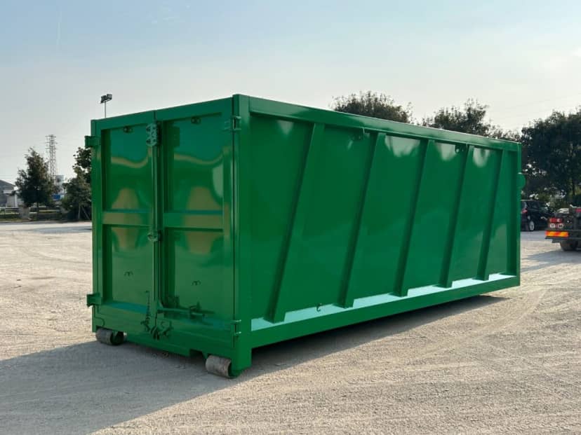 CONTAINER SCARRABILE NUOVO PER INGOMBRANTI A CIELO APERTO CON DUE PORTE A LIBRO — foto 5 di 8