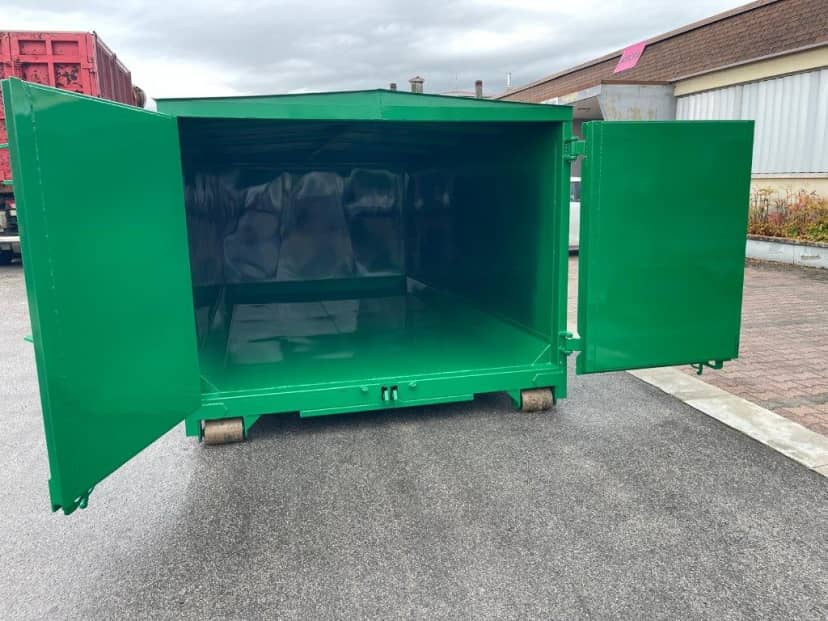 CONTAINER SCARRABILE NUOVO CON COPERCHIO PER INGOMBRANTI — foto 10 di 10