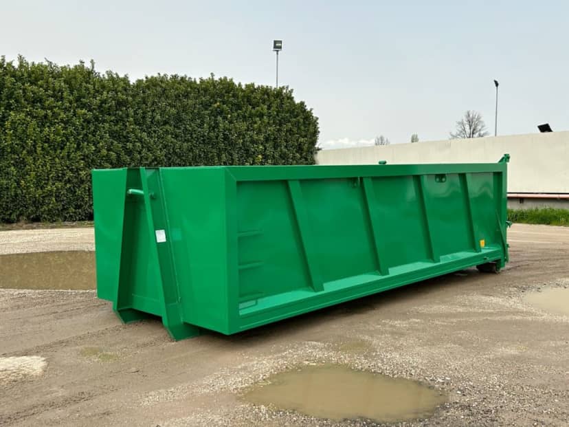 CONTAINER SCARRABILE NUOVO PER MATERIALI INGOMBRANTI STAGNO A CIELO APERTO CON P — foto 1 di 9