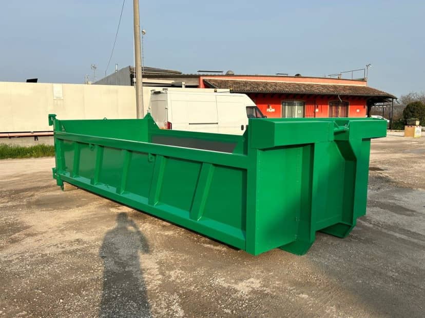 CONTAINER NUOVO SCARRABILE A CIELO APERTO PER INERTI A VASCA SQUADRATA — foto 8 di 9