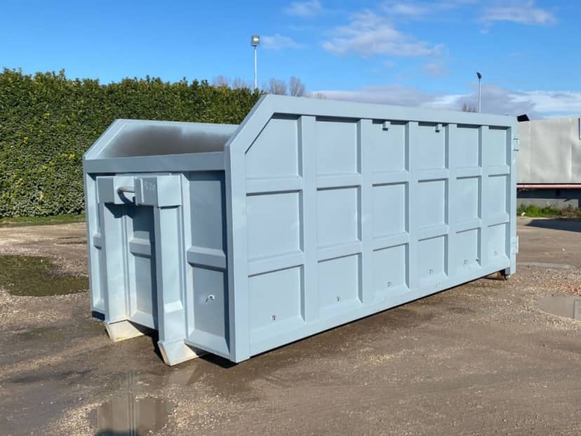 CONTAINER SCARRABILE NUOVO A CIELO APERTO IN HARDOX E APERTURA POSTERIORE — foto 1 di 10
