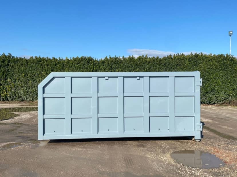 CONTAINER SCARRABILE NUOVO A CIELO APERTO IN HARDOX E APERTURA POSTERIORE — foto 5 di 10