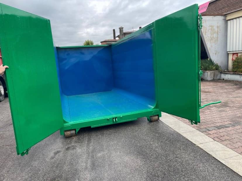 CONTAINER SCARRABILE NUOVO A CIELO APERTO A VASCA ARROTONDATA — foto 8 di 9
