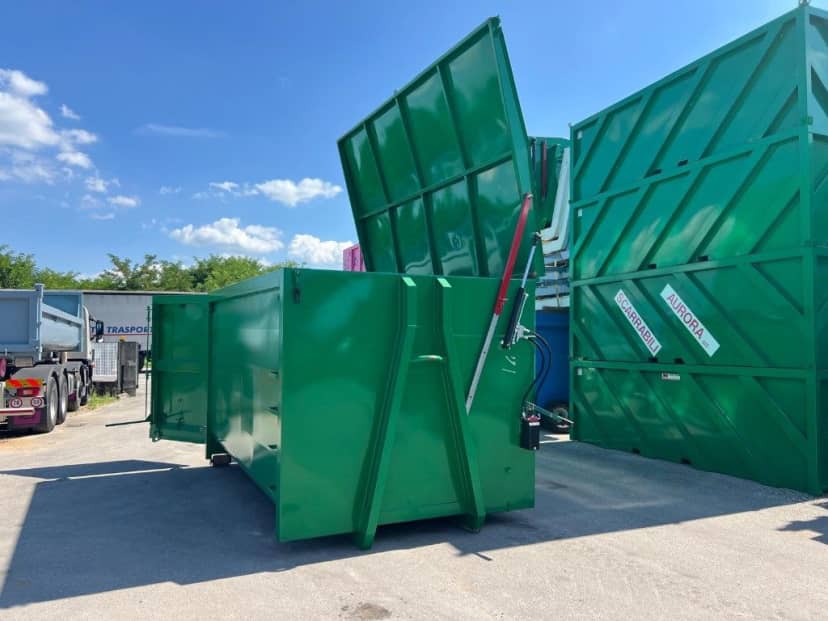 CONTAINER SCARRABILE NUOVO CON COPERCHOP PER INGOMBRANTI A VASCA ARROTONDATA — foto 6 di 7