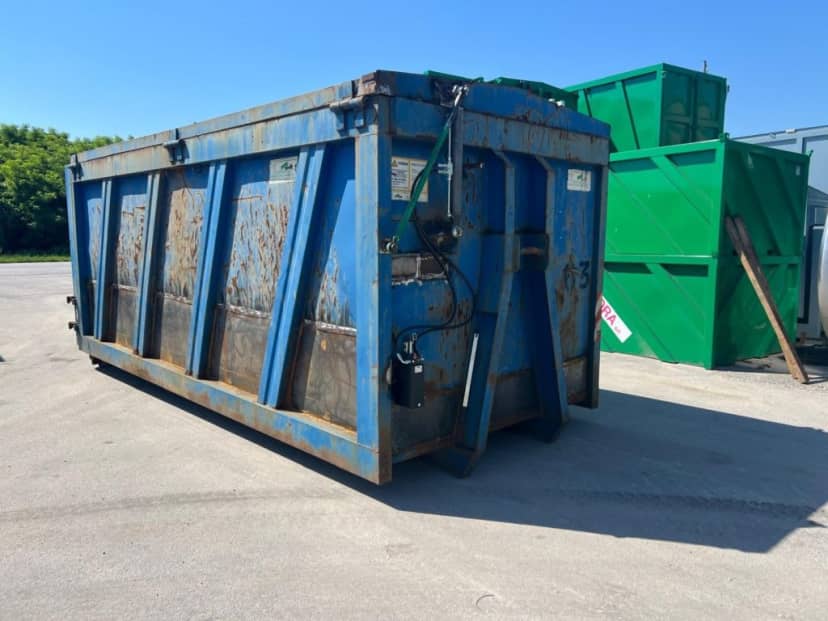 CONTAINER SCARRABILE USATO CON COPERCHIO PER INGOMBRANTI · 6 m · 29 m³ · Rif. 26-U-65 — foto 8 di 8