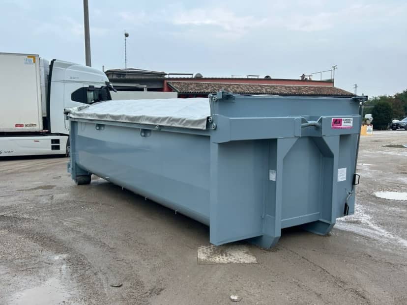 CONTAINER NUOVO SCARRABILE PER INERTI CON COPRI SCOPRI VASCA DA ROCCIA — foto 8 di 8
