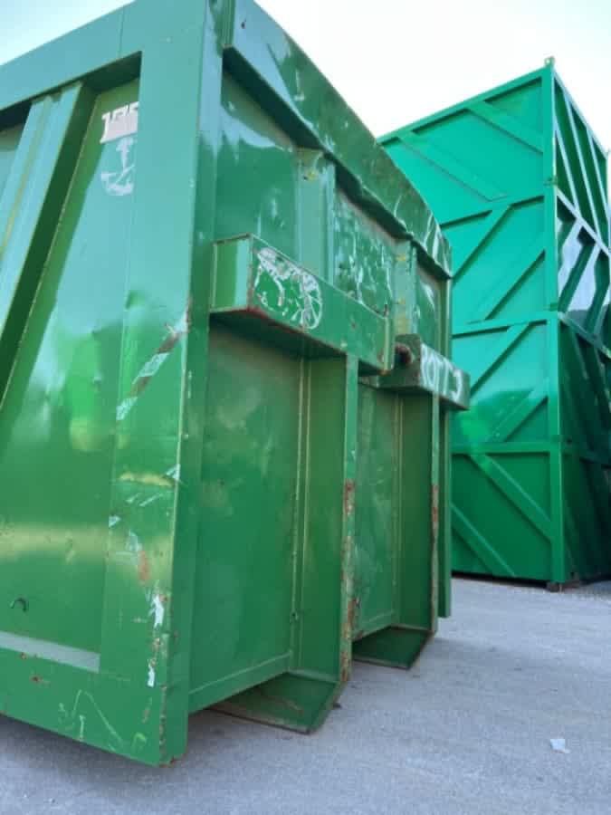 CONTAINER SCARRABILE USATO A CIELO APERTO PER INGOMBRANTI CON FONDO NUOVO — foto 6 di 8