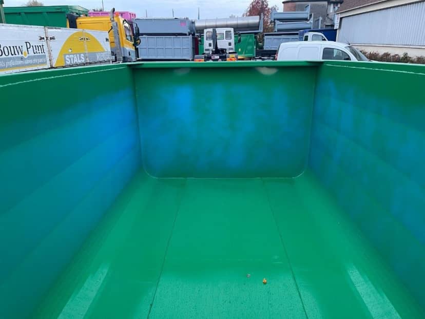 CONTAINER SCARRABILE NUOVO A CIELO APERTO PER INGOMBRANTI A VASCA ARROTONDATA — foto 6 di 10