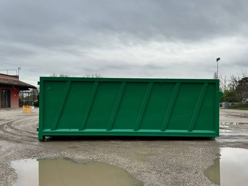 CONTAINER NUOVO SCARRABILE A CIELO APERTO PER INGOMBRANTI CON DUE PORTE A LIBRO — foto 6 di 8