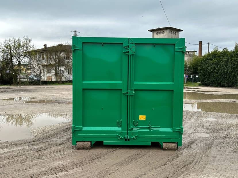 CONTAINER NUOVO SCARRABILE A CIELO APERTO PER INGOMBRANTI CON DUE PORTE A LIBRO — foto 8 di 8