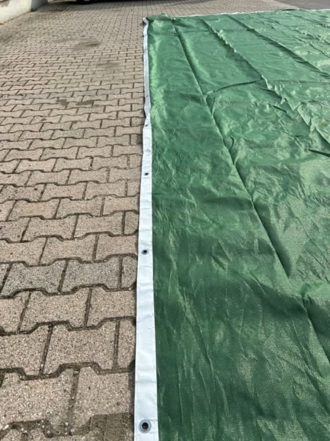 RETE ANTIGRANDINE NUOVA PER COPERTURA CONTAINER CON ANELLI METALLICI RINFORZATI — foto 4 di 6