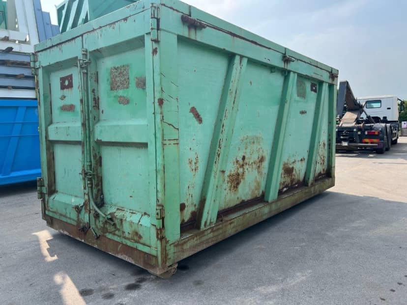 CONTAINER SCARRABILE USATO CON COPERCHIO PER INGOMBRANTI — foto 2 di 7