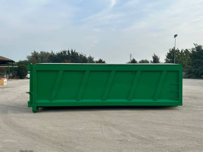 CONTAINER SCARRABILE NUOVO CON TETTO IDRAULICO PER MATERIALI INGOMBRANTI STAGNO — foto 8 di 10