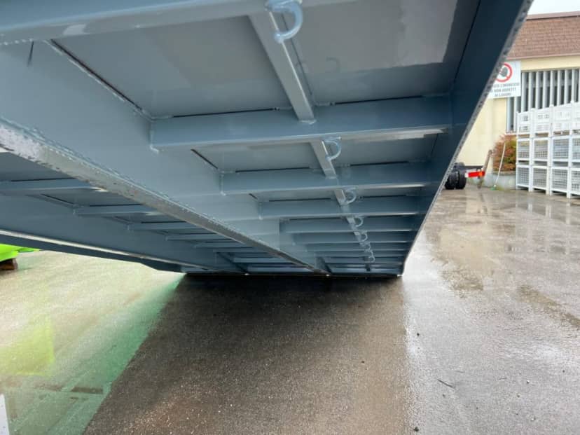 CONTAINER A PIANALE SENZA SPONDE CON CODA A ZERO PER CARICO MEZZI — foto 10 di 10