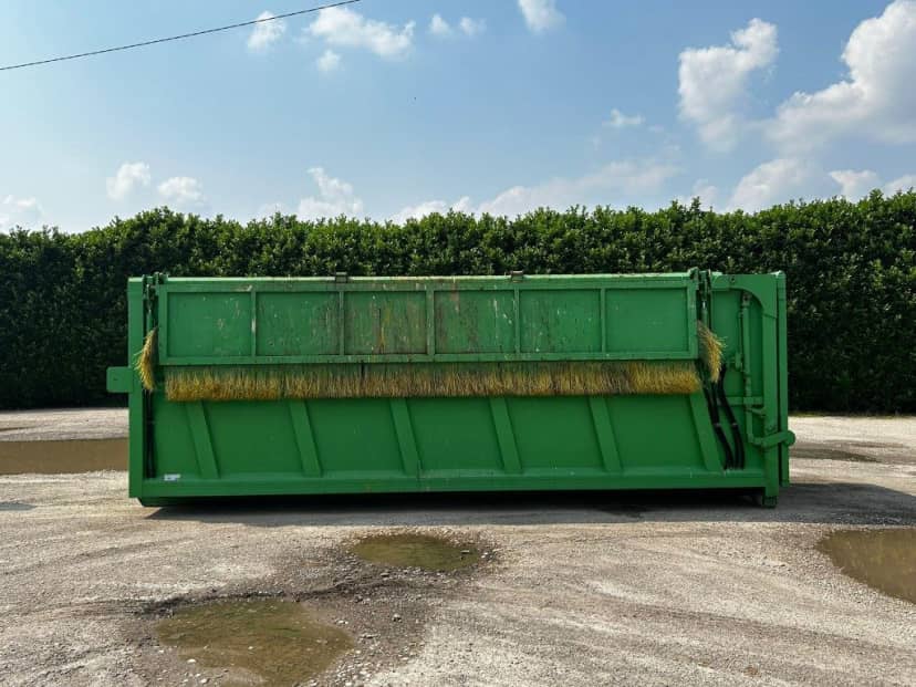 CONTAINER SCARRABILE USATO PER INGOMBRANTI CON COPERCHIO AD APERTURA A FARFALLA — foto 2 di 9