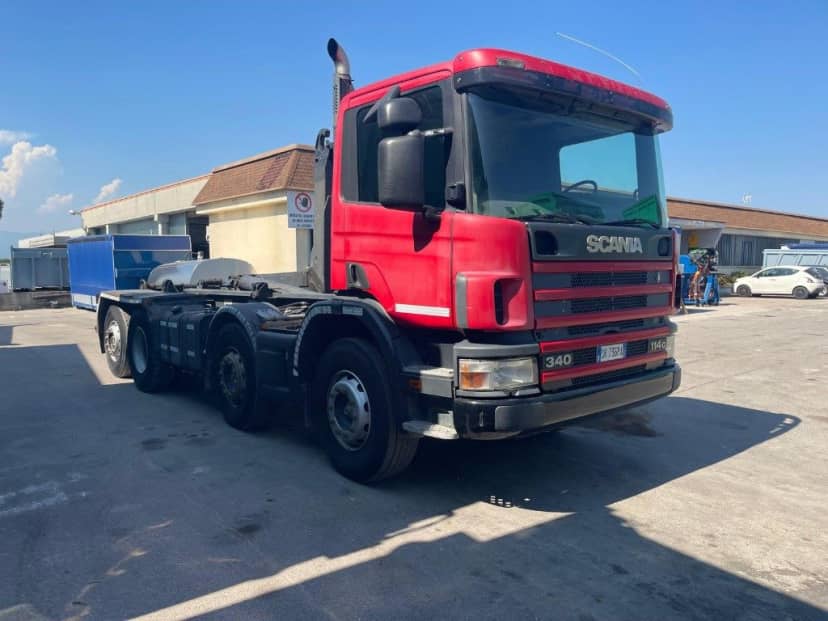 SCANIA CV P114 GB USATO SCARRABILE BALESTRATO ANTERIORE E PNEUMATICO POSTERIORE — foto 2 di 7