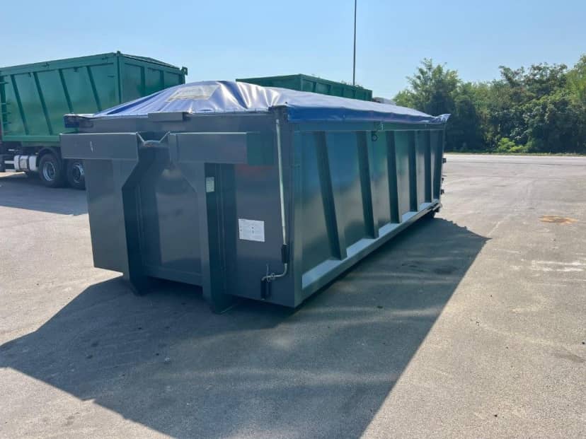 CONTAINER SCARRABILE NUOVO CON COPRI SCOPRI ROBUSTO PER INERTI · 6,2 m · 20 m³ · Rif. 26-N-28