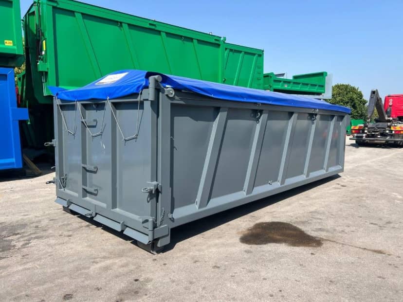 CONTAINER SCARRABILE NUOVO CON COPRI SCOPRI ROBUSTO PER INERTI · 6,2 m · 20 m³ · Rif. 26-N-28 — foto 3 di 5