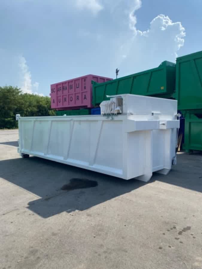 CONTAINER SCARRABILE NUOVO CON COPRI SCOPRI PER INERTI · 6,2 m · 20 m³ · Rif. 26-N-29