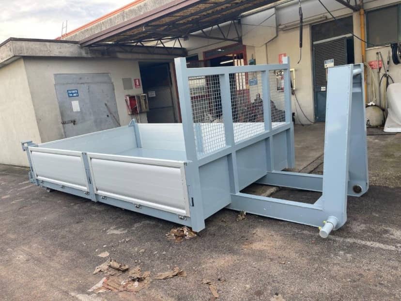 CONTAINER SCARRABILE NUOVO A PIANALE CON SPONDE IN TR5 E SPAZIO · 5,2 m · 8 m³ · Rif. 24-N-41 — foto 6 di 6