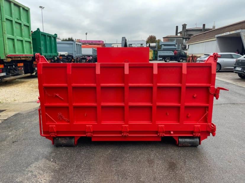 CONTAINER SCARRABILE NUOVO A PIANALE CON DUE SPONDE PER LATO IN · 6,2 m · 12 m³ · Rif. 24-N-37 — foto 3 di 8