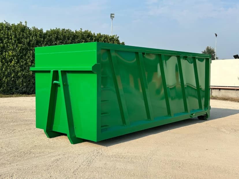 CONTAINER SCARRABILE NUOVO PER INGOMBRANTI A CIELO APERTO CON DUE · 6,2 m · 30 m³ · Rif. 23-N-47