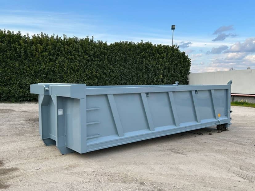 CONTAINER NUOVO SCARRABILE A CIELO APERTO PER INERTI A VASCA · 6 m · 18 m³ · Rif. 24-N-09