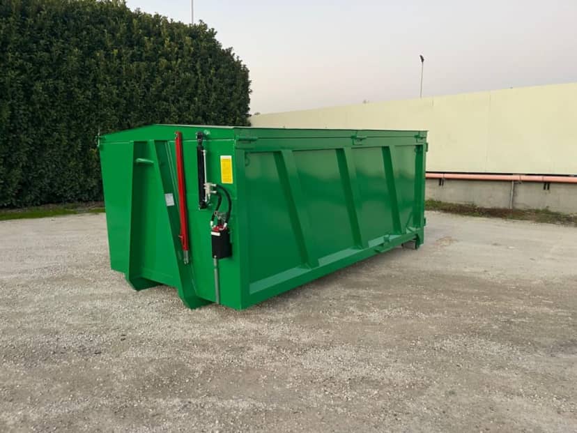 CONTAINER SCARRABILE NUOVO CON COPERCHIO PER INGOMBRANTI · 4,3 m · 12 m³ · Rif. 24-N-33