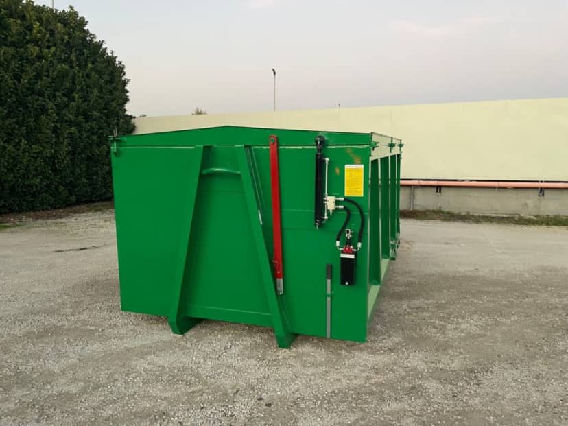 CONTAINER SCARRABILE NUOVO CON COPERCHIO PER INGOMBRANTI · 4,3 m · 12 m³ · Rif. 24-N-33 — foto 4 di 13