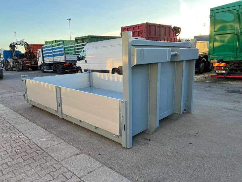 CONTAINER SCARRABILE NUOVO A PIANALE CON SPONDE IN TR1 · 4,2 m · 6 m³ · Rif. 24-N-48 — foto 2 di 9