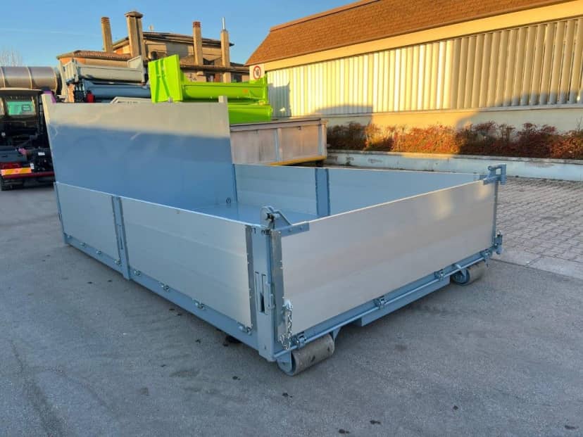 CONTAINER SCARRABILE NUOVO A PIANALE CON SPONDE IN TR1 · 4,2 m · 6 m³ · Rif. 24-N-48 — foto 4 di 9