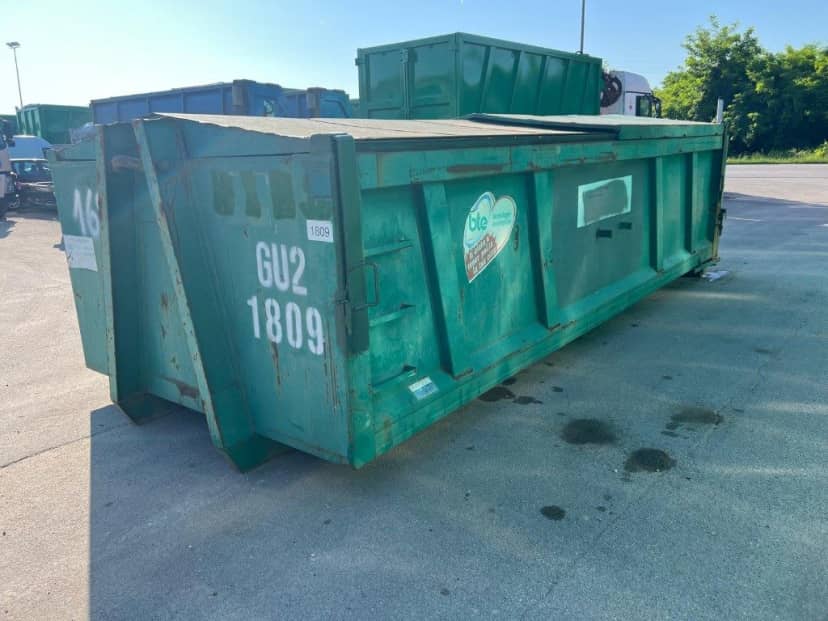 CONTAINER SCARRABILE USATO CON DUE TETTI SCORREVOLI PER INERTI · 6,2 m · 18 m³ · Rif. 26-U-64