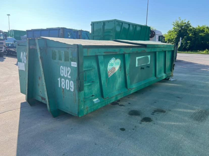 CONTAINER SCARRABILE USATO CON DUE TETTI SCORREVOLI PER INERTI · 6,2 m · 18 m³ · Rif. 26-U-64 — foto 3 di 8