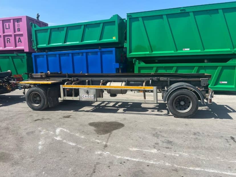RIMORCHIO ZORZI 20R065 SCARRABILE RIBALTABILE PNEUMATICO — foto 3 di 5