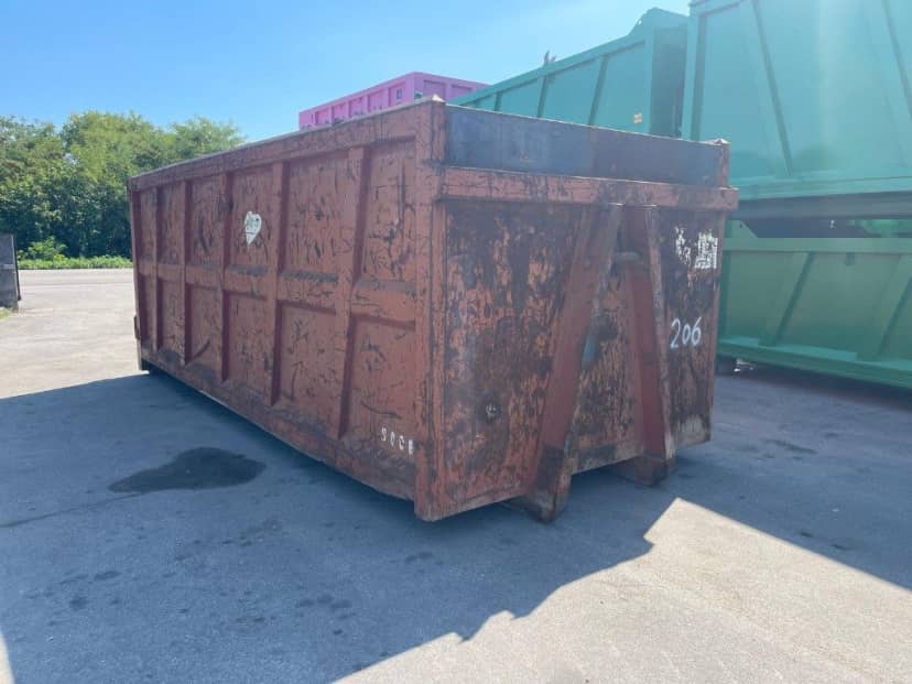 CONTAINER SCARRABILE USATO A CIELO APERTO PER INGOMBRANTI · 6,25 m · 31 m³ · Rif. 26-U-104 — foto 6 di 6