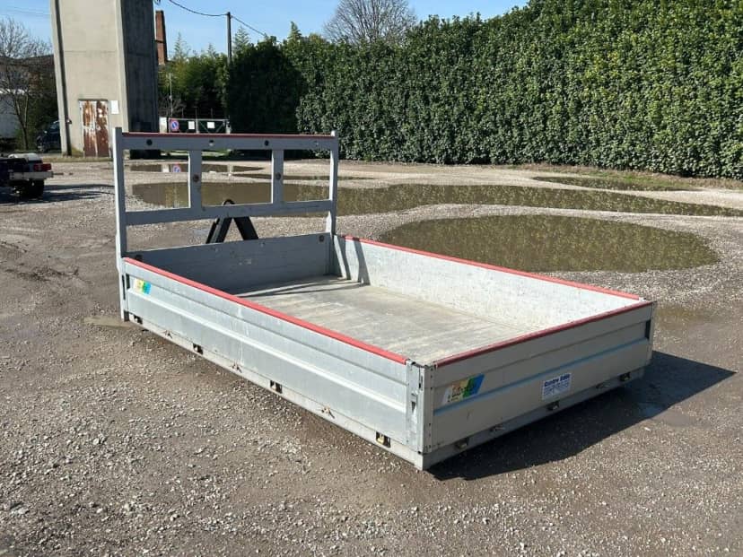 CONTAINER A PIANALE USATO SCARRABILE CON SPONDE IN ALLUMINIO TR5 · 3,16 m · Rif. 24-U-30 — foto 6 di 9