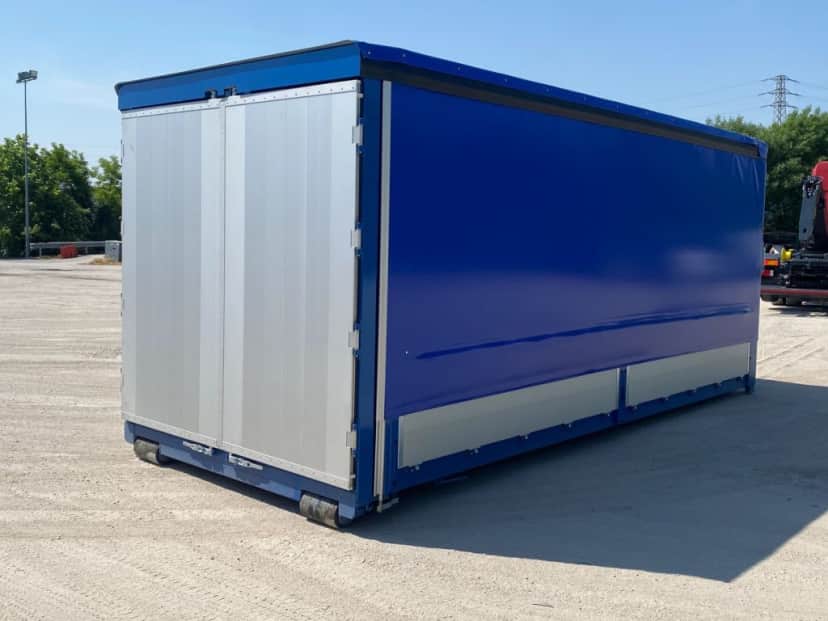 CONTAINER SCARRABILE NUOVO CENTINATO CON ALZA E ABBASSA IDRAULICO CON 4 · 6,2 m · Rif. 22-N-110 — foto 2 di 9
