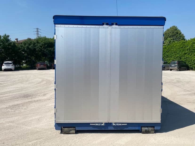 CONTAINER SCARRABILE NUOVO CENTINATO CON ALZA E ABBASSA IDRAULICO CON 4 · 6,2 m · Rif. 22-N-110 — foto 6 di 9