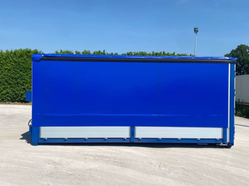 CONTAINER SCARRABILE NUOVO CENTINATO CON ALZA E ABBASSA IDRAULICO CON 4 · 6,2 m · Rif. 22-N-110 — foto 7 di 9