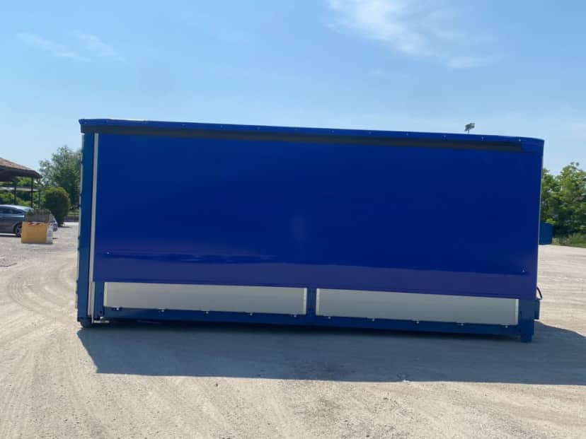 CONTAINER SCARRABILE NUOVO CENTINATO CON ALZA E ABBASSA IDRAULICO CON 4 · 6,2 m · Rif. 22-N-110 — foto 9 di 9