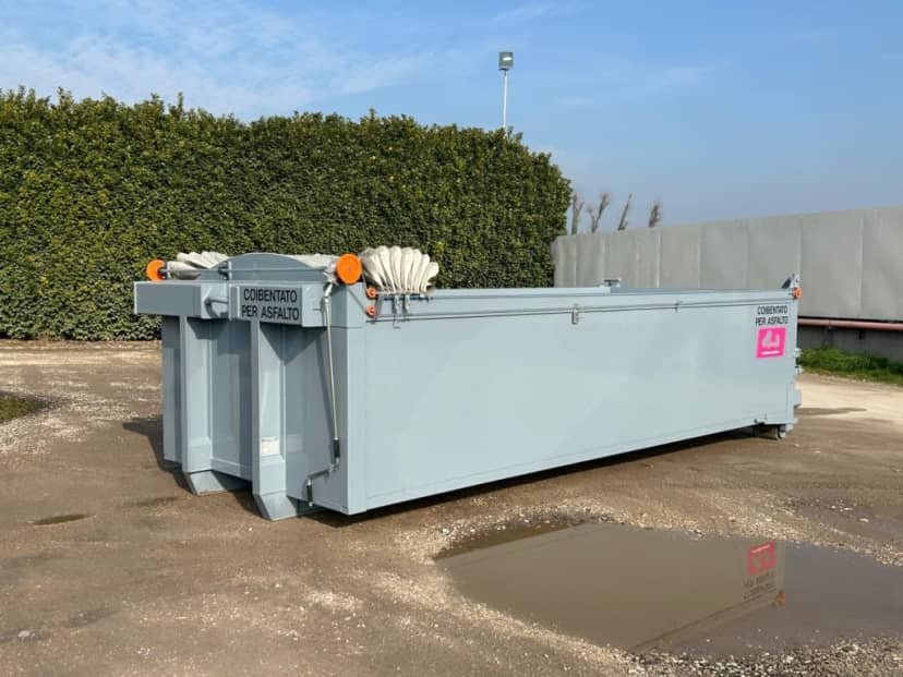 CONTAINER NUOVO PER INERTI PER ASFALTO COIBENTATO CON TELO · 6,25 m · 18 m³ · Rif. 23-N-60