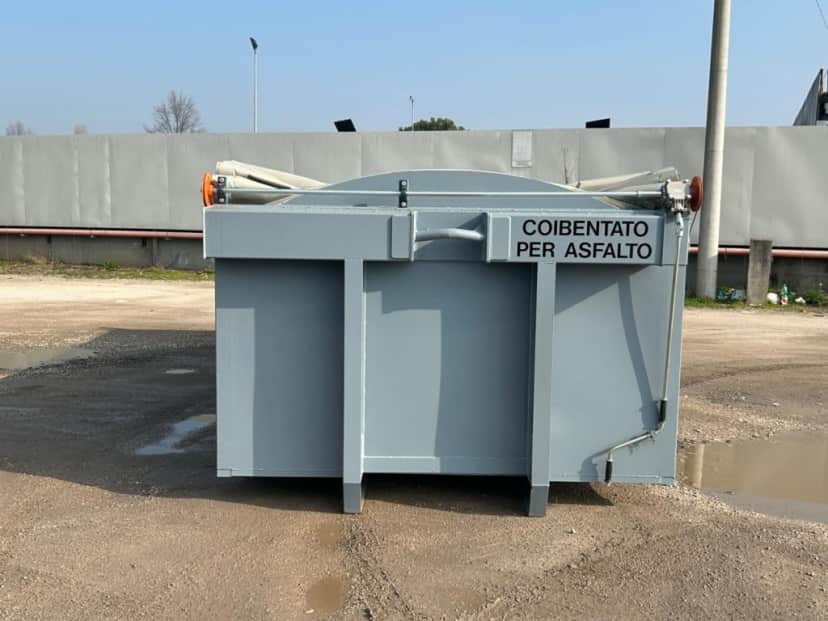 CONTAINER NUOVO PER INERTI PER ASFALTO COIBENTATO CON TELO · 6,25 m · 18 m³ · Rif. 23-N-60 — foto 2 di 9