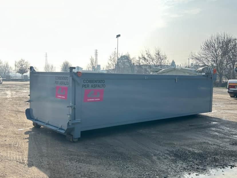 CONTAINER NUOVO PER INERTI PER ASFALTO COIBENTATO CON TELO · 6,25 m · 18 m³ · Rif. 23-N-60 — foto 5 di 9
