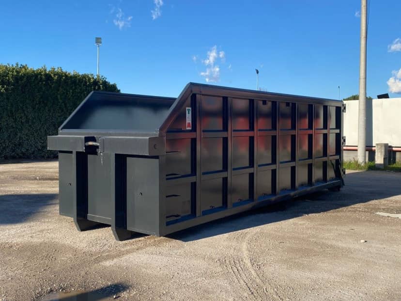 CONTAINER SCARRABILE NUOVO A CIELO APERTO PER INGOMBRANTI IN · 7,3 m · 38 m³ · Rif. 23-N-12