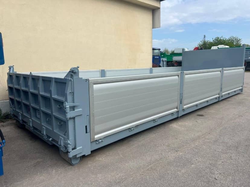 CONTAINER SCARRABILE NUOVO A PIANALE CON SPONDE IN TR5 · 7 m · 14 m³ · Rif. 26-N-06 — foto 6 di 7