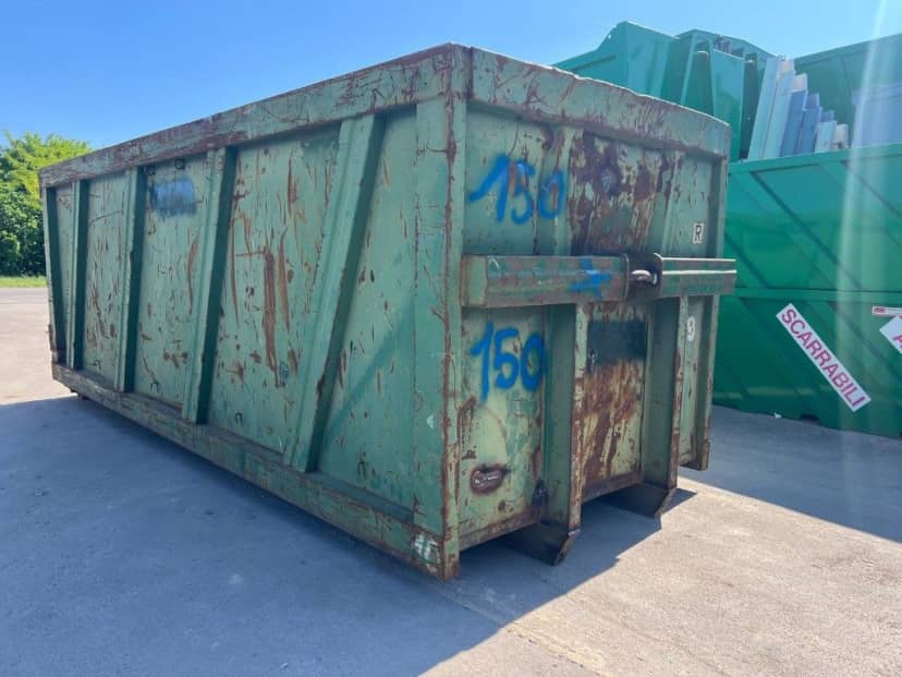 CONTAINER SCARRABILE USATO A CIELO APERTO PER INGOMBRANTI CON · 6,5 m · 33 m³ · Rif. 26-U-55