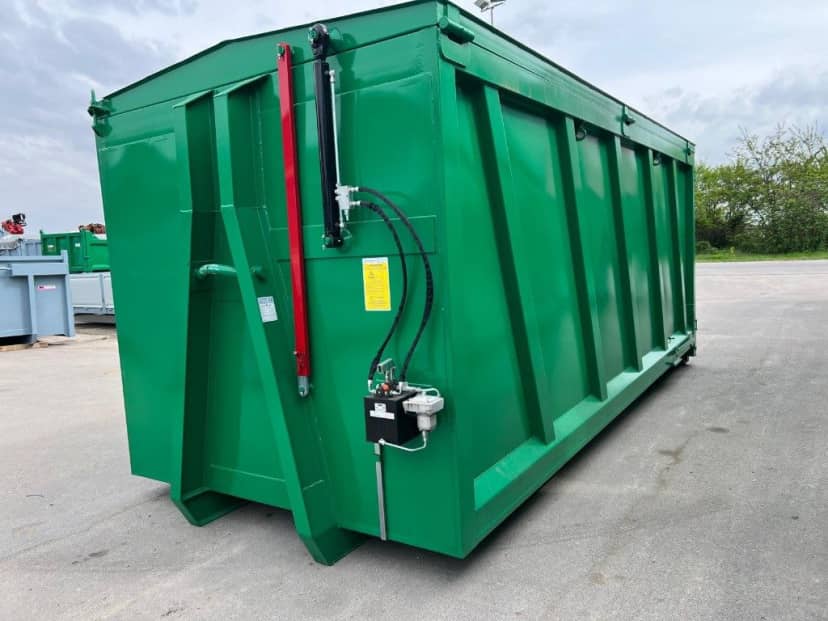 CONTAINER SCARRABILE NUOVO CON COPERCHIO PER INGOMBRANTI STAGNO · 6,25 m · 30 m³ · Rif. 26-N-05